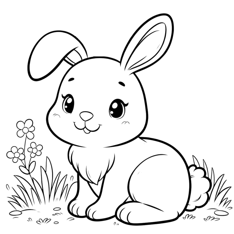 Rabbit Coloring Pages 40 - Coloring Pages Gem