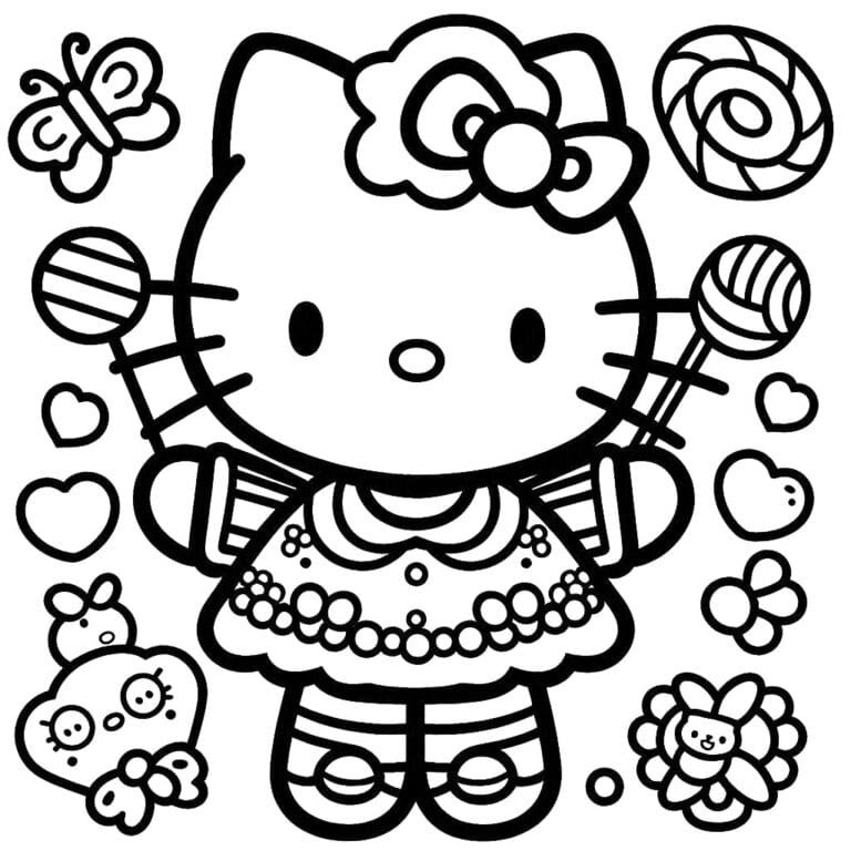 Hello Kitty Coloring Pages 15 Coloring Pages Gem