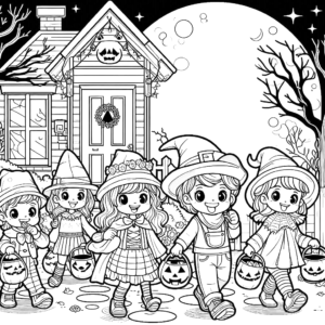 halloween-trick-or-treat-costumes-kids-jack-o-lantern-moonlight-halloween-coloring-pages