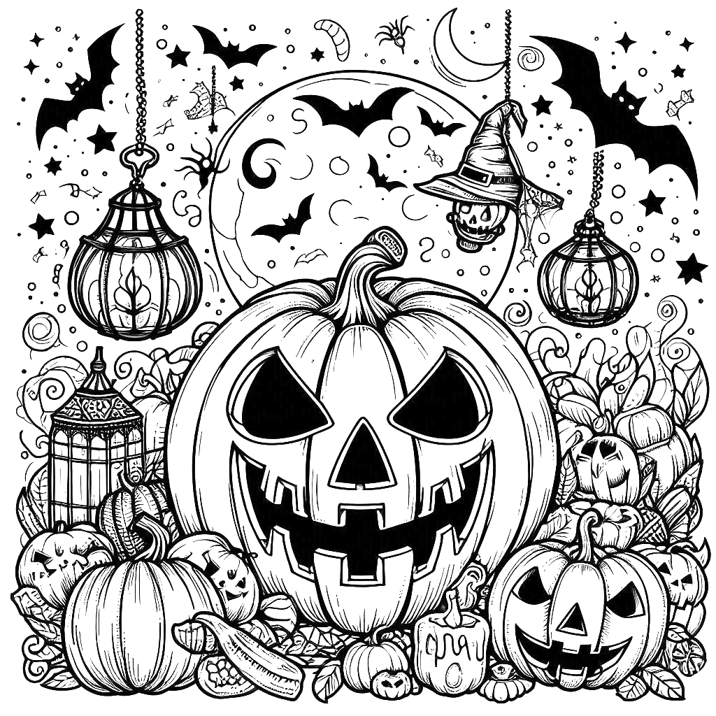 jack-o-lantern-pumpkin-bats-halloween-coloring-pages