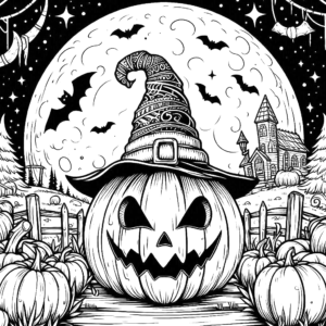 jack-o-lantern-pumpkin-moonlight-bat-hat-halloween-coloring-pages