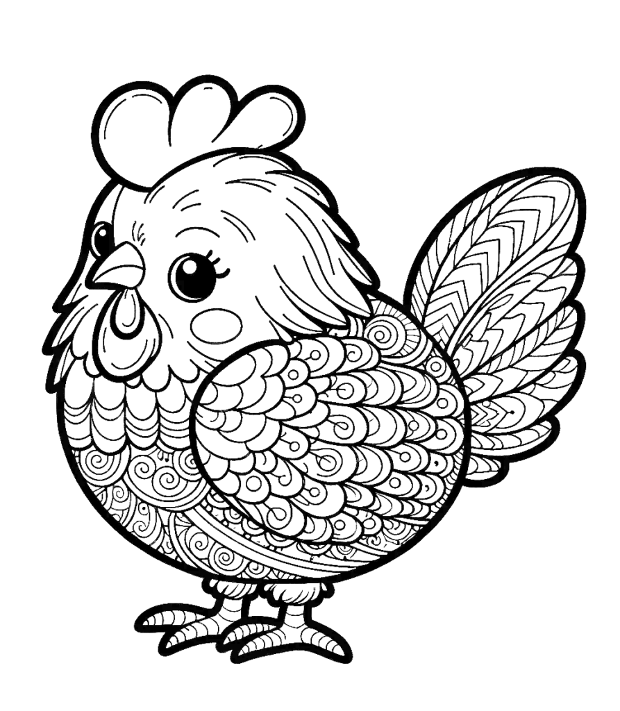 baby-chicken-coloring-pages