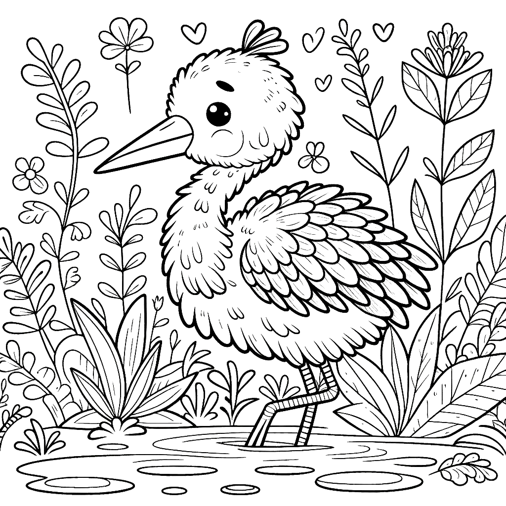 baby-crane-cute-bird-coloring-page