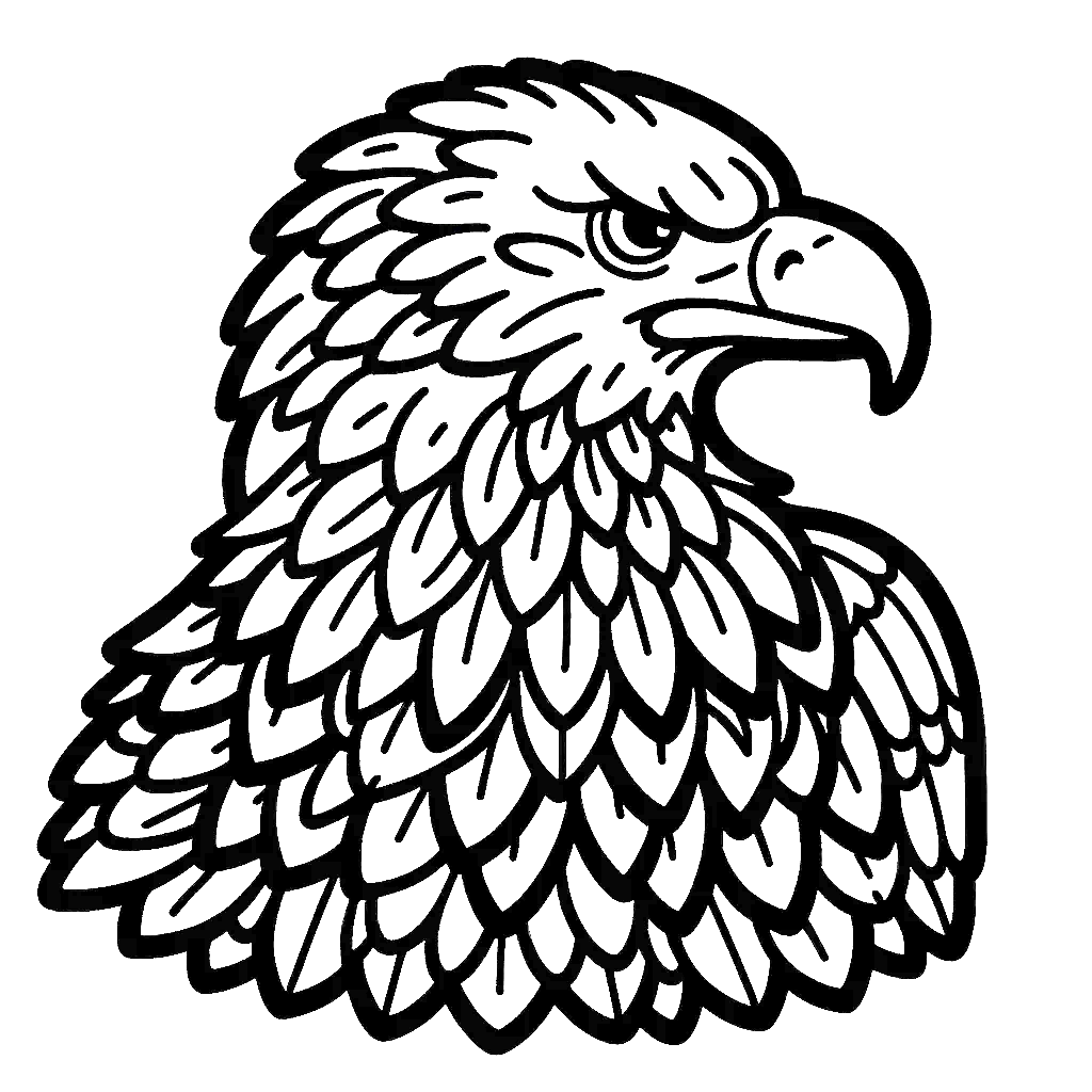 bald-eagle-Portrait-coloring-pages