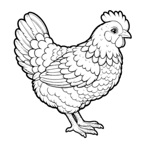 chicken-coloring-pages