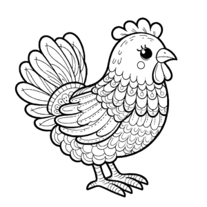 chicken-rooster-coloring-pages