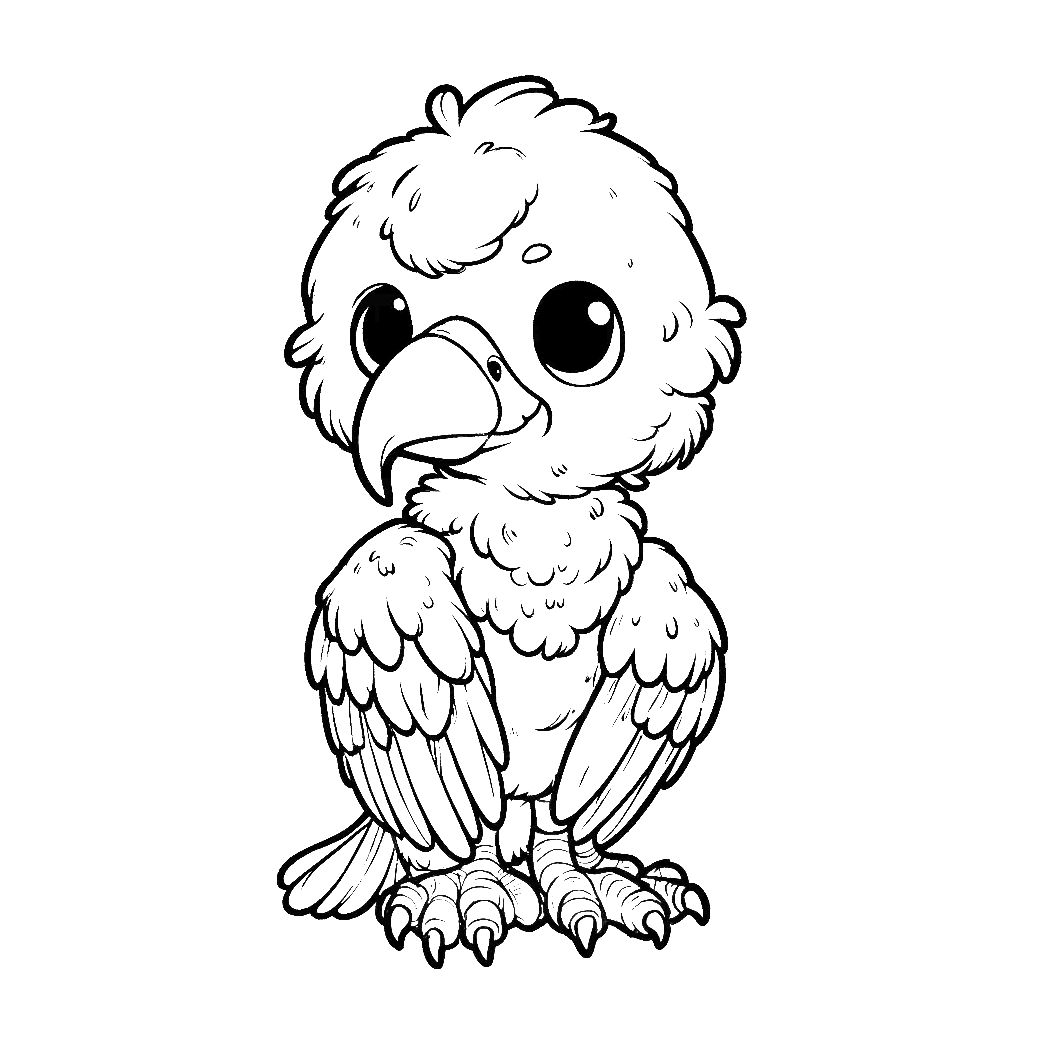 condor-baby-vulture-coloring-page