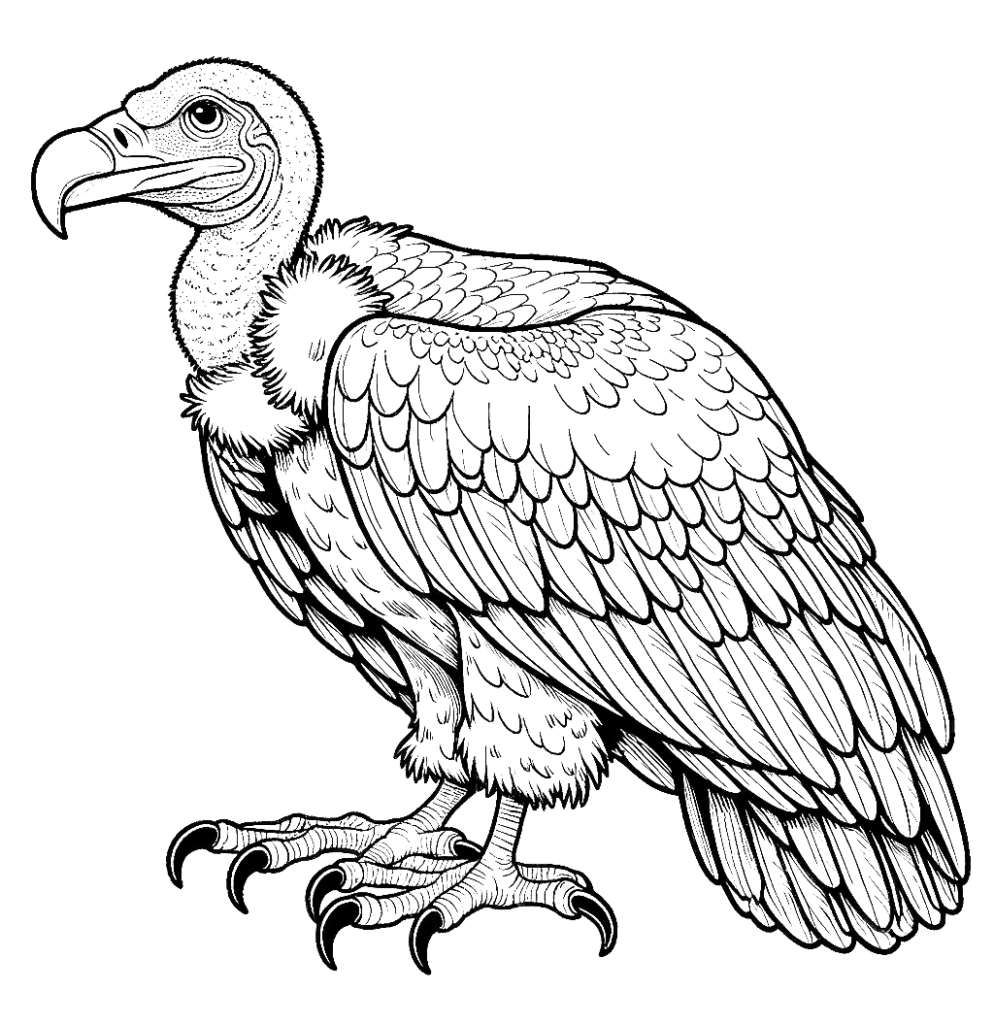 condor-vulture-coloring-page