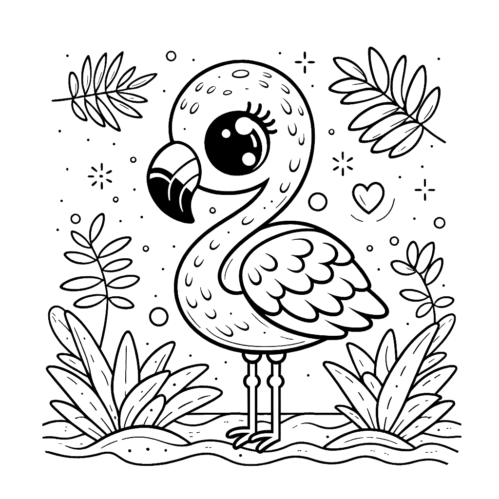 cute-baby-flamingo-coloring-page