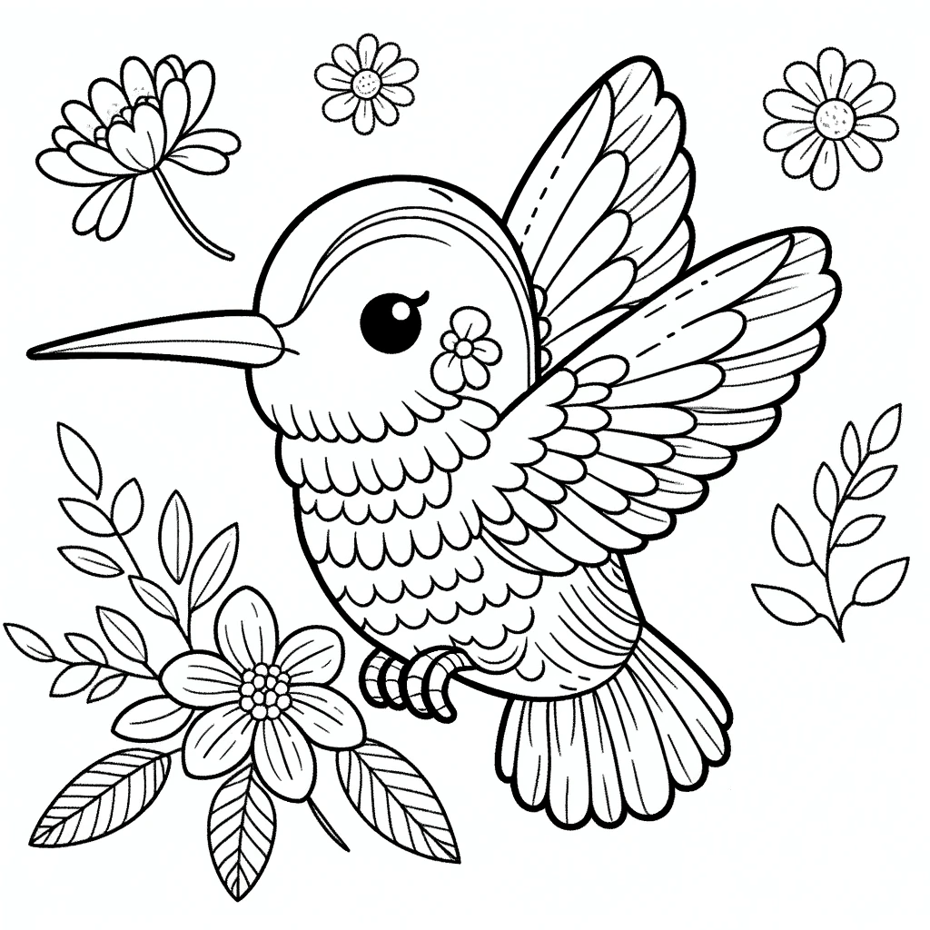 cute-humming-bird-coloring-pages