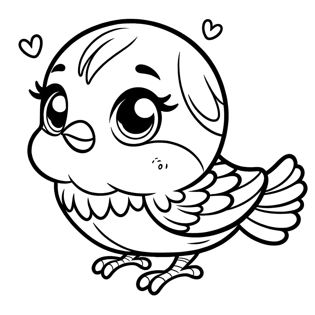 cute-sparrow-coloring-page