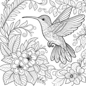 hummingbird-beautiful-coloring-page