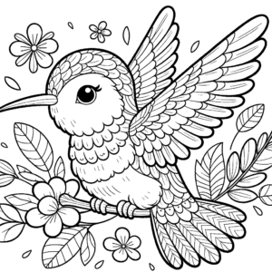 hummingbird-coloring-page