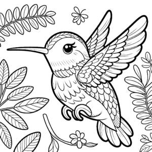 hummingbird-cute-bird-coloring-pages