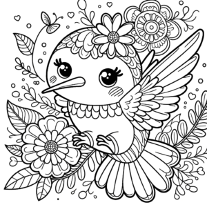 hummingbird-flowers-coloring-page