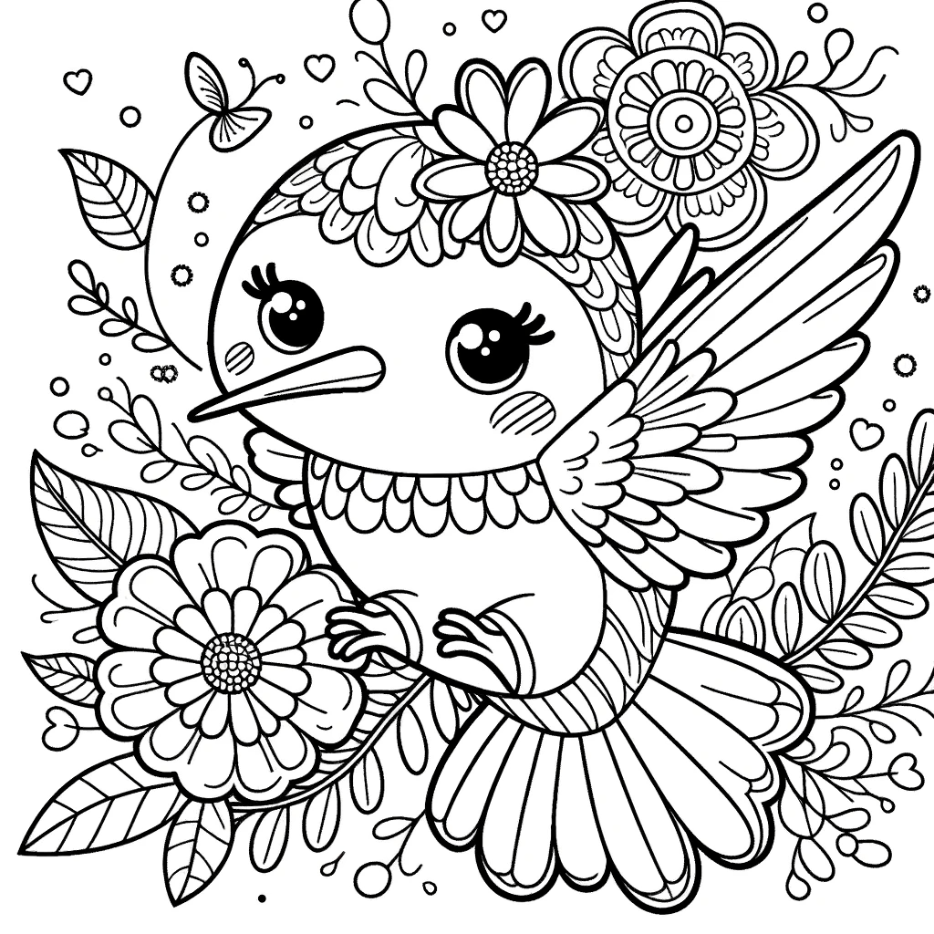 hummingbird-flowers-coloring-page