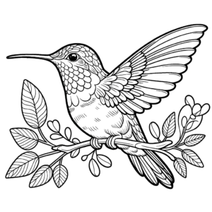 hummingbird-twig-coloring-page