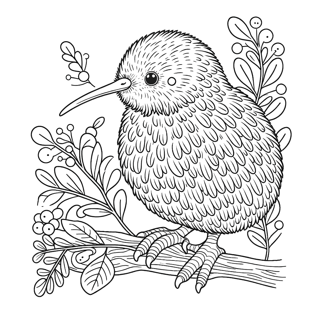 kiwi-coloring-page