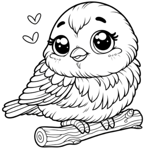 love-sparrow-coloring-page