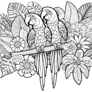 macaws-coloring-page