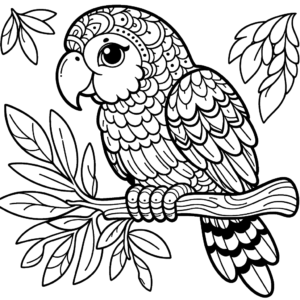 parrot-coloring-pages