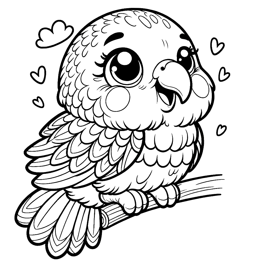 parrot-cute-coloring-page