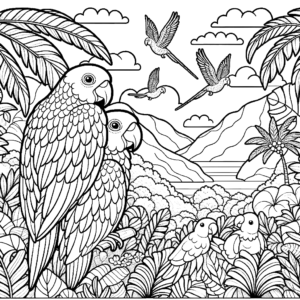 parrots-wild-coloring-page