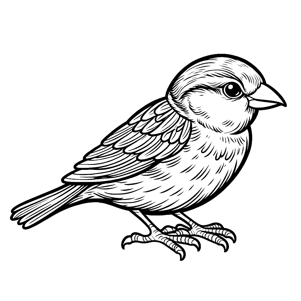 sparrow-coloring-pages