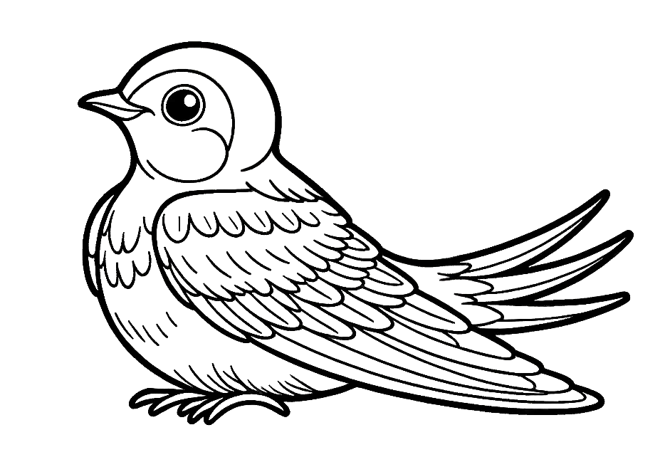 swallow-coloring-page