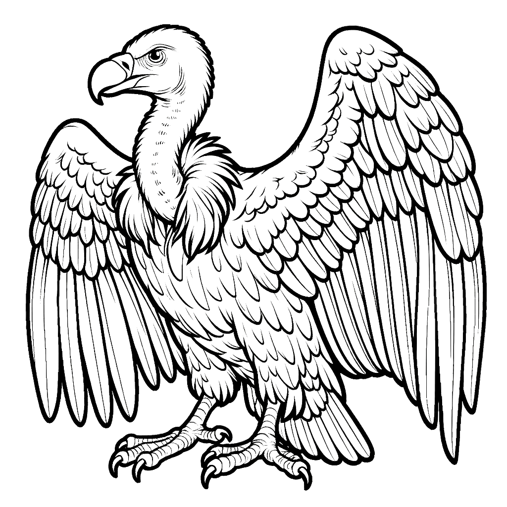 vulture-spread-wings-coloring-pages