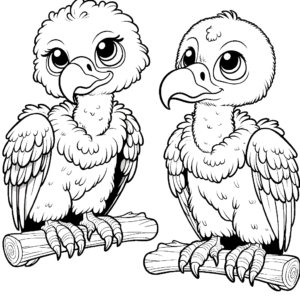 vultures-coloring-page