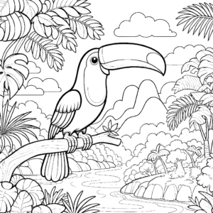 wild-toucan-coloring-page