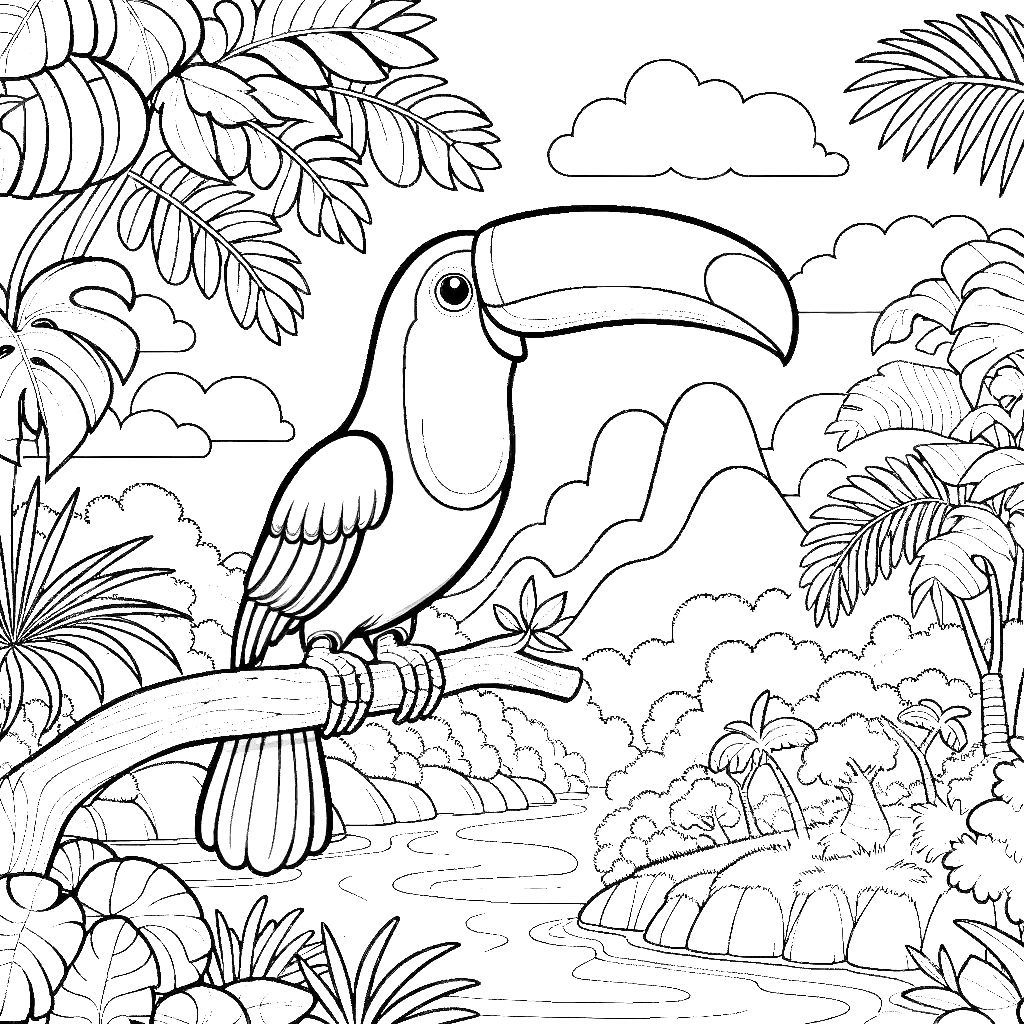 wild-toucan-coloring-page