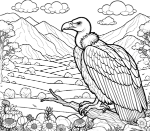 wild-vulture-coloring-page