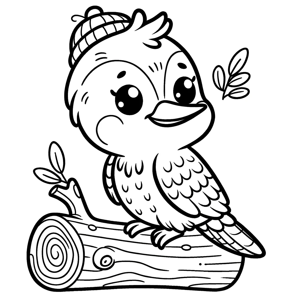 woodpecker-coloring-pages