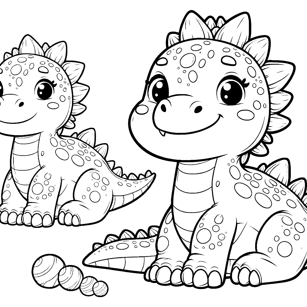 Free printable Brachiosaurus dinosaur coloring page 32 black and white outline