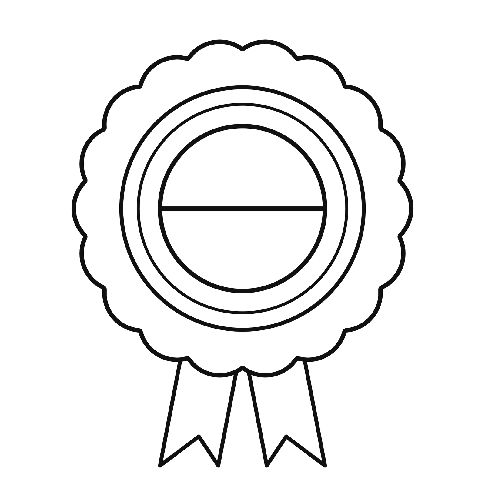 Monaco flag award rosette coloring page