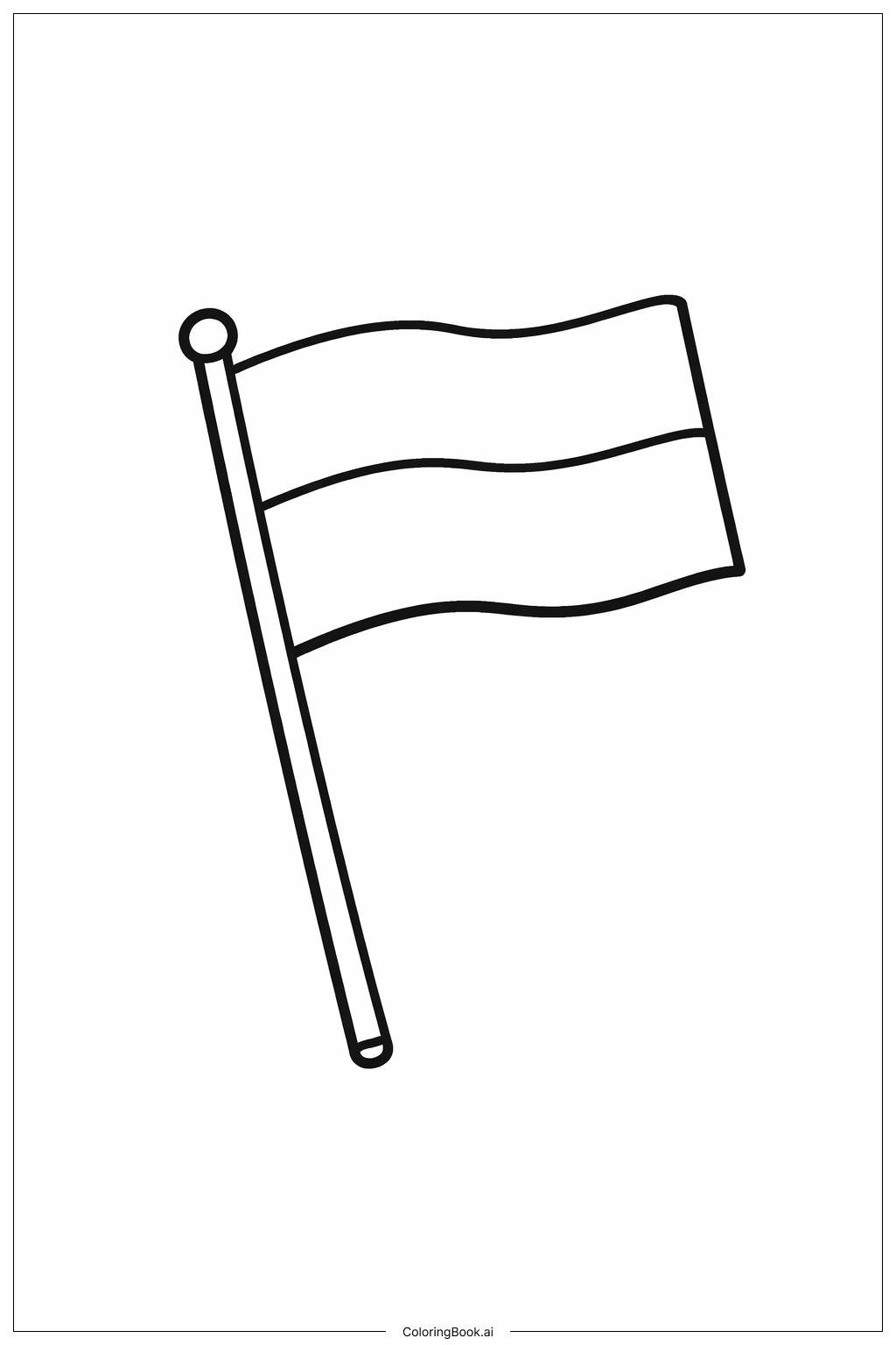 Free printable Monaco flag coloring page 39 black and white outline