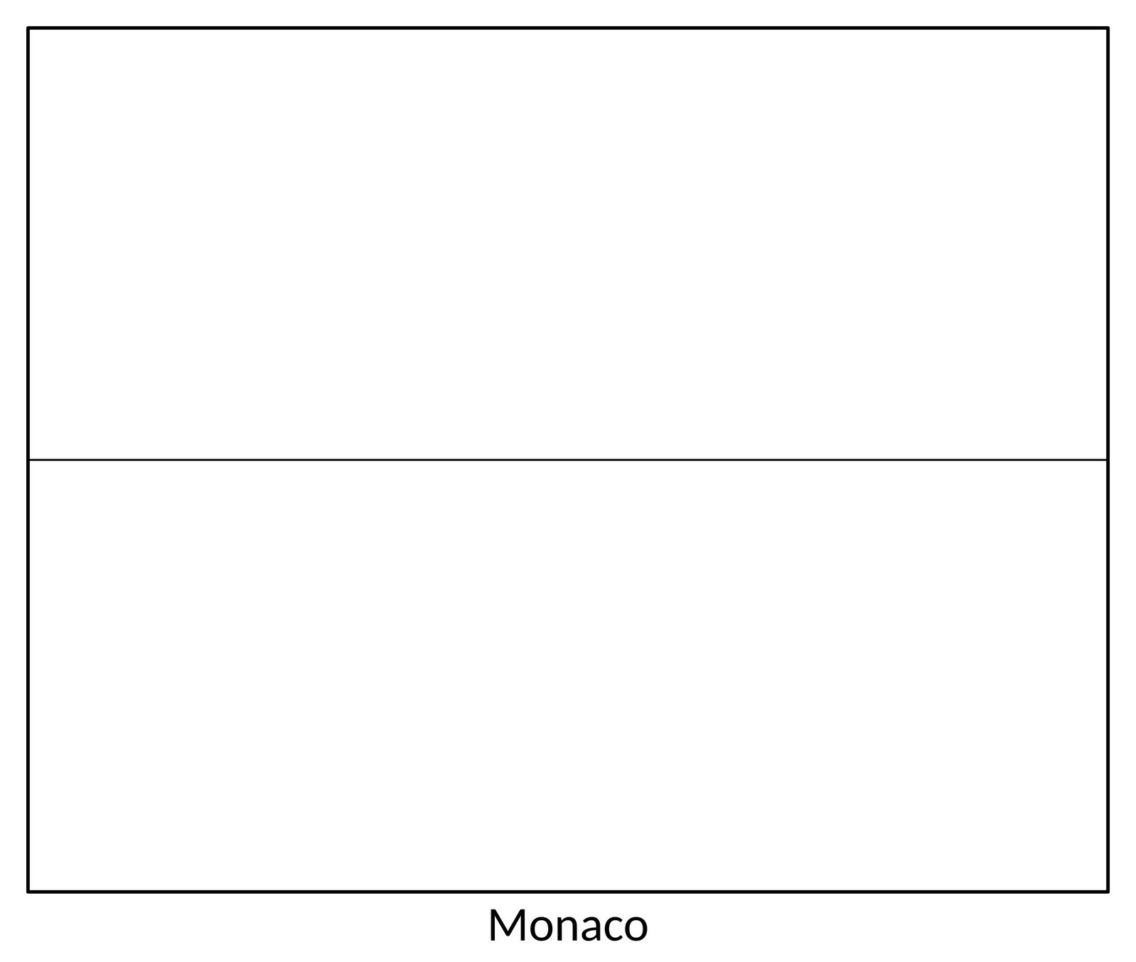 Free printable Monaco flag coloring page 42 for kids and adults