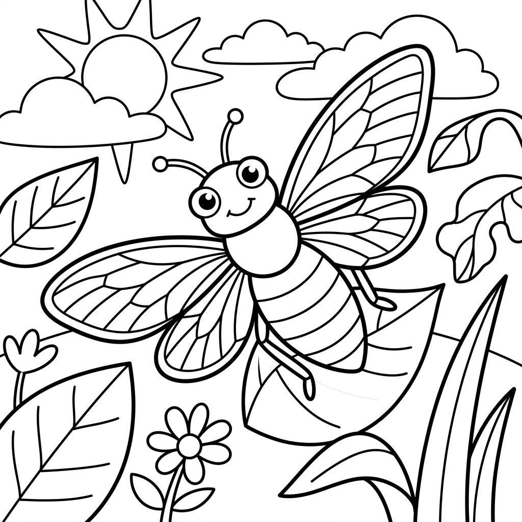 Free printable moth coloring page 2 for kids