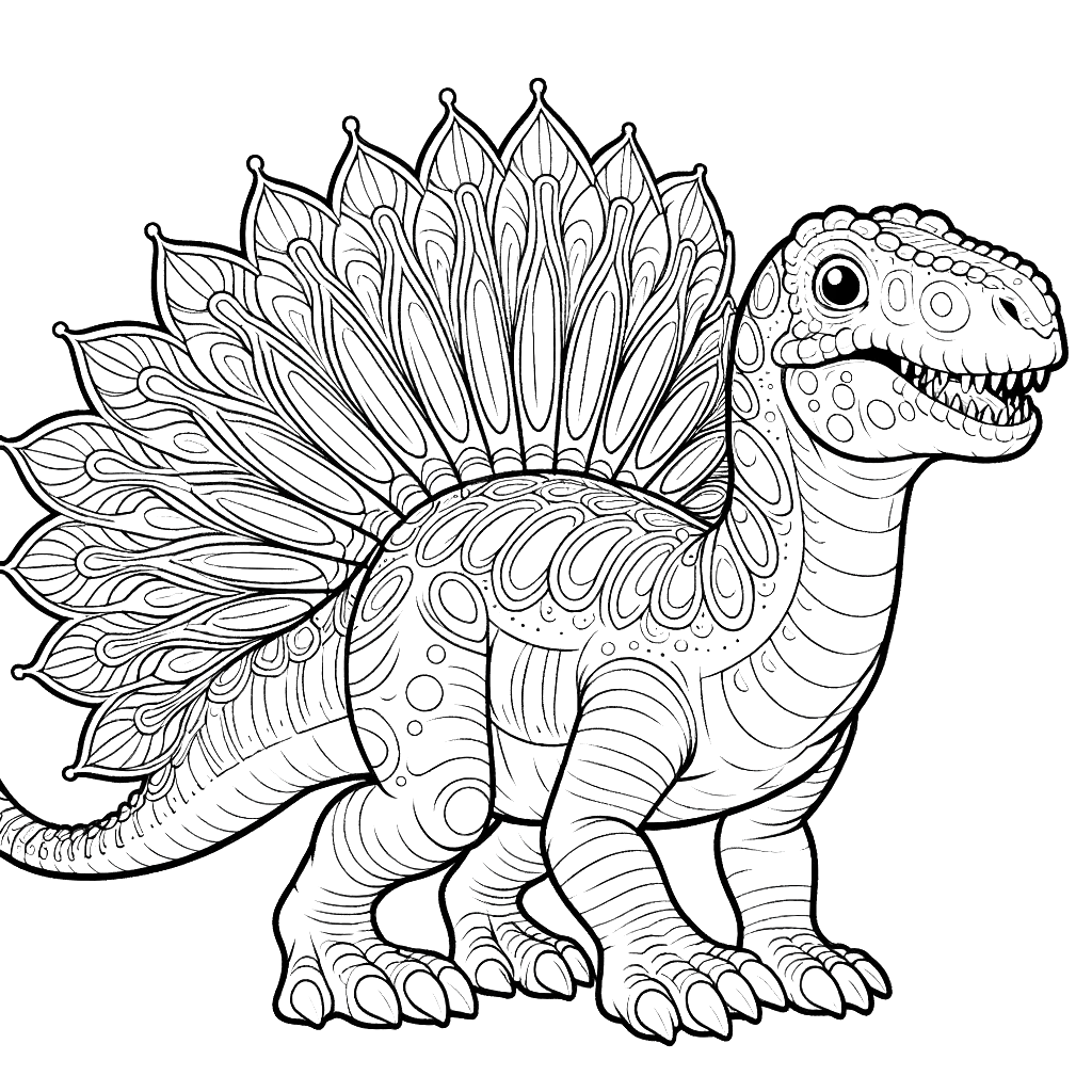 Free printable Spinosaurus dinosaur coloring page 17 to print and color