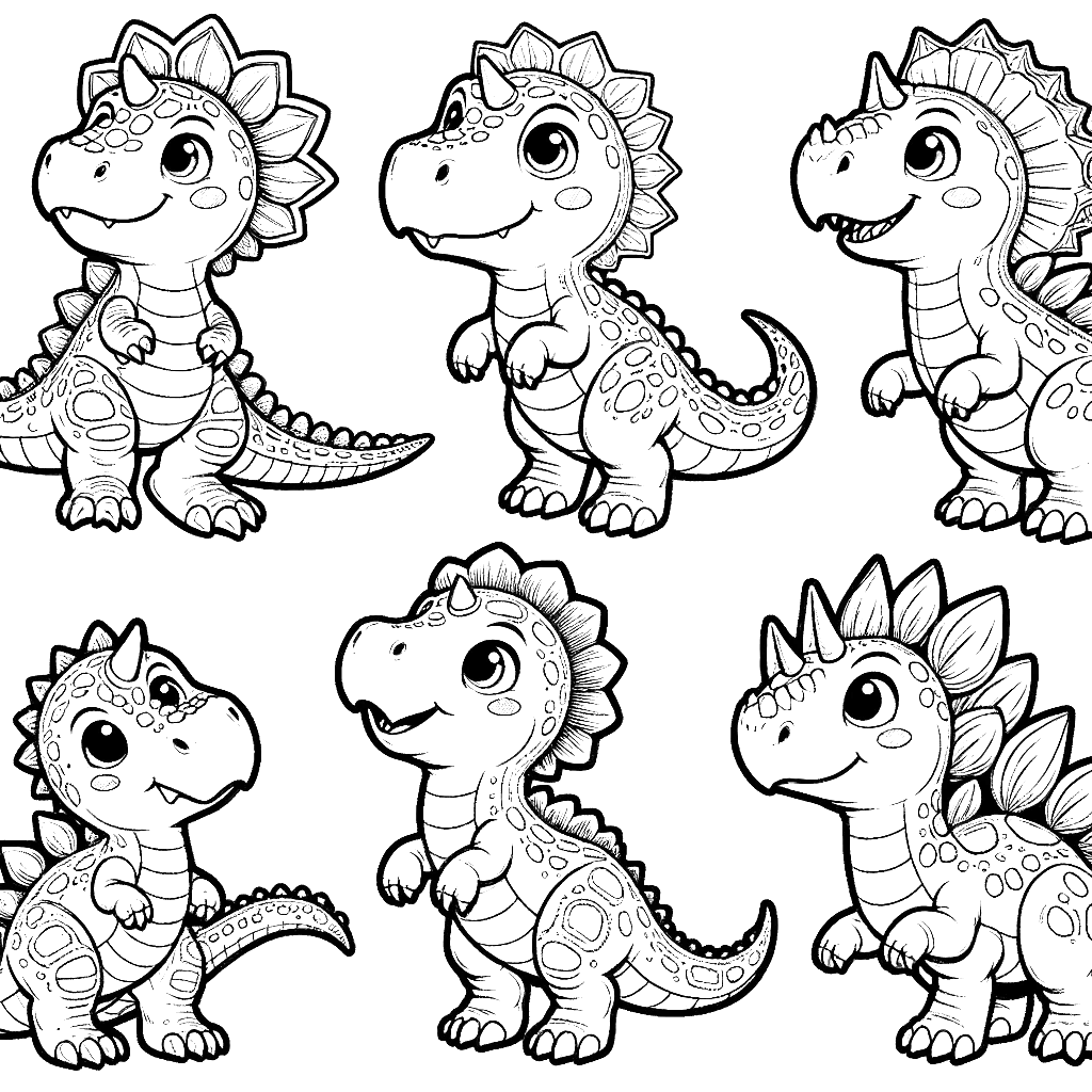 Free printable Spinosaurus dinosaur coloring page 8