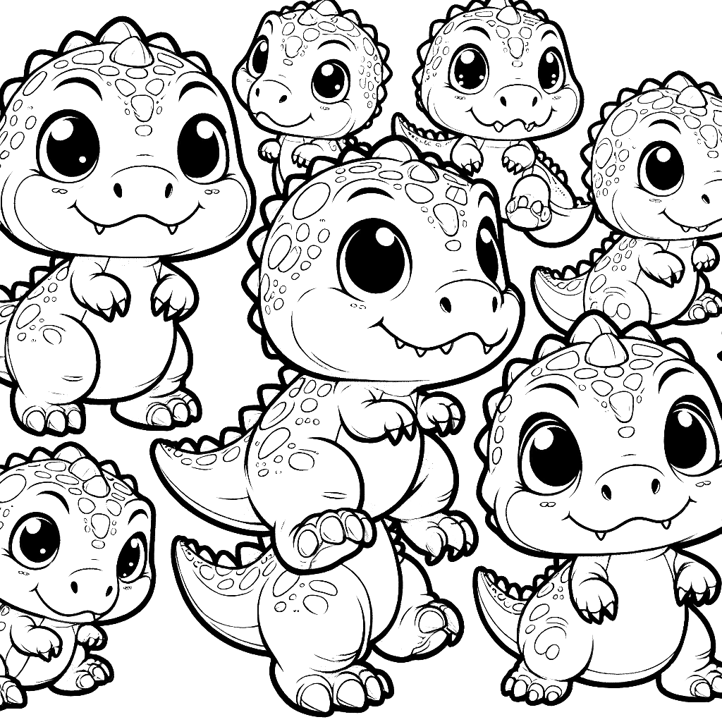 Free printable T. rex dinosaur coloring page 53 black and white outline
