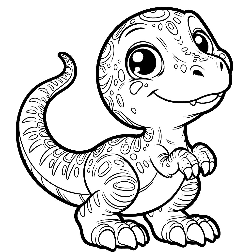 Free printable Velociraptor dinosaur coloring page 15
